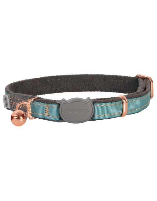 Rogz Catz Urbancat Halsband Turkoois Maan - Kattenhalsband
