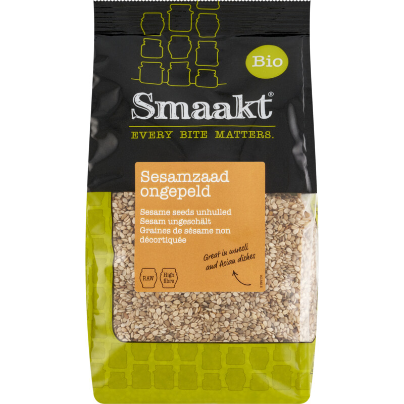 Smaakt Sesamzaad ongepeld
