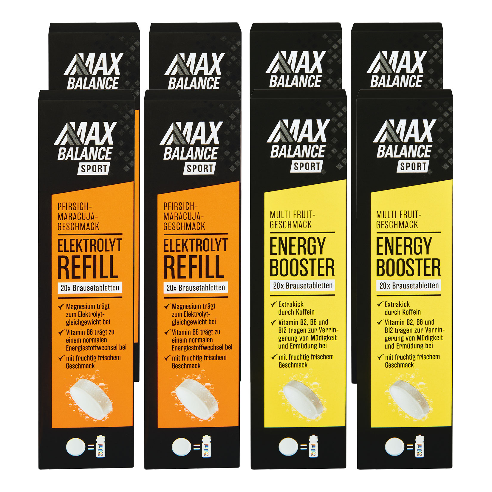 Maxbalance Brausetabletten 86 g, verschiedene Sorten, 8er Pack