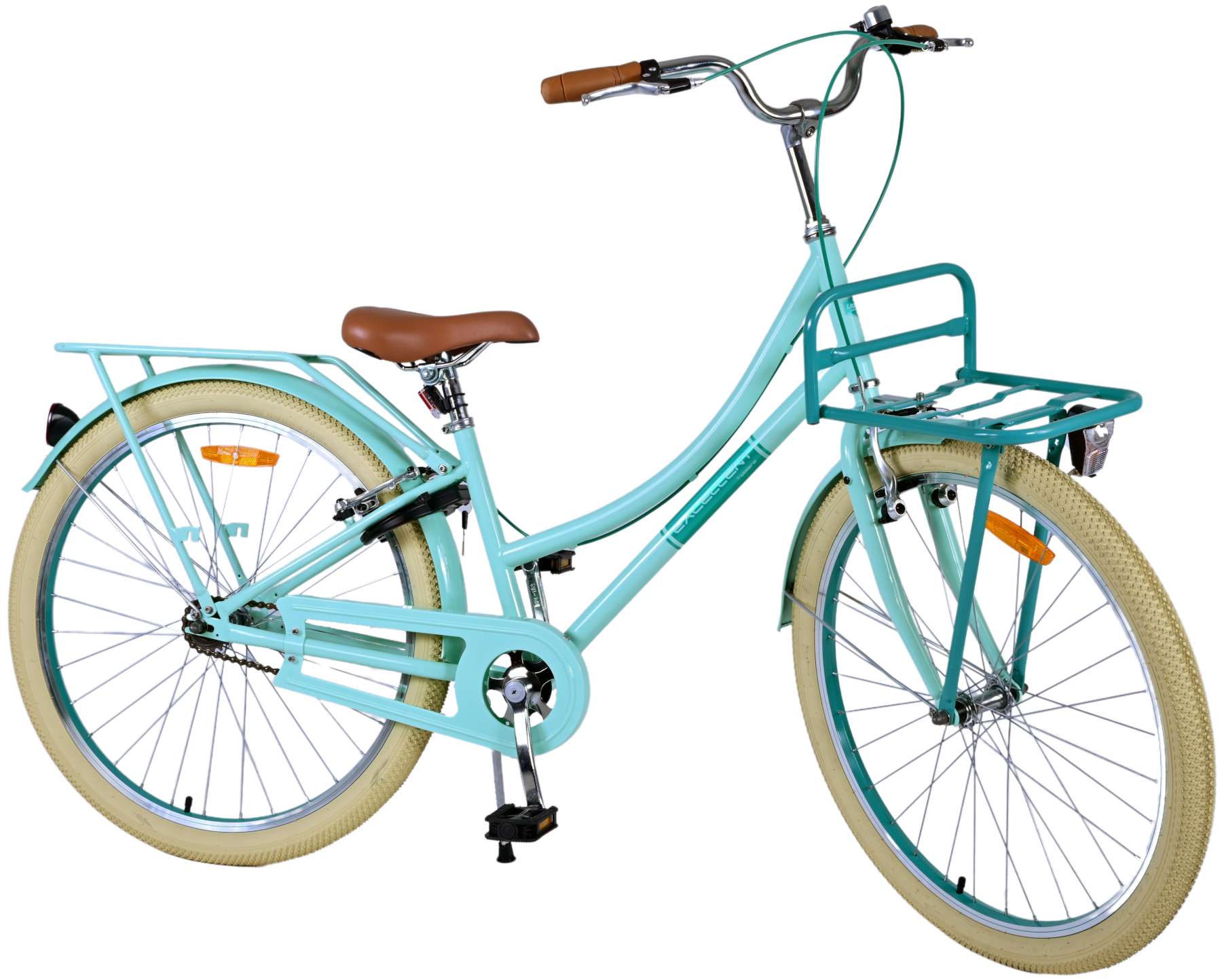 TPFSports Excellent Kinderfahrrad - Mädchen - 26 Zoll - Rücktritt + Handbremse - Grün