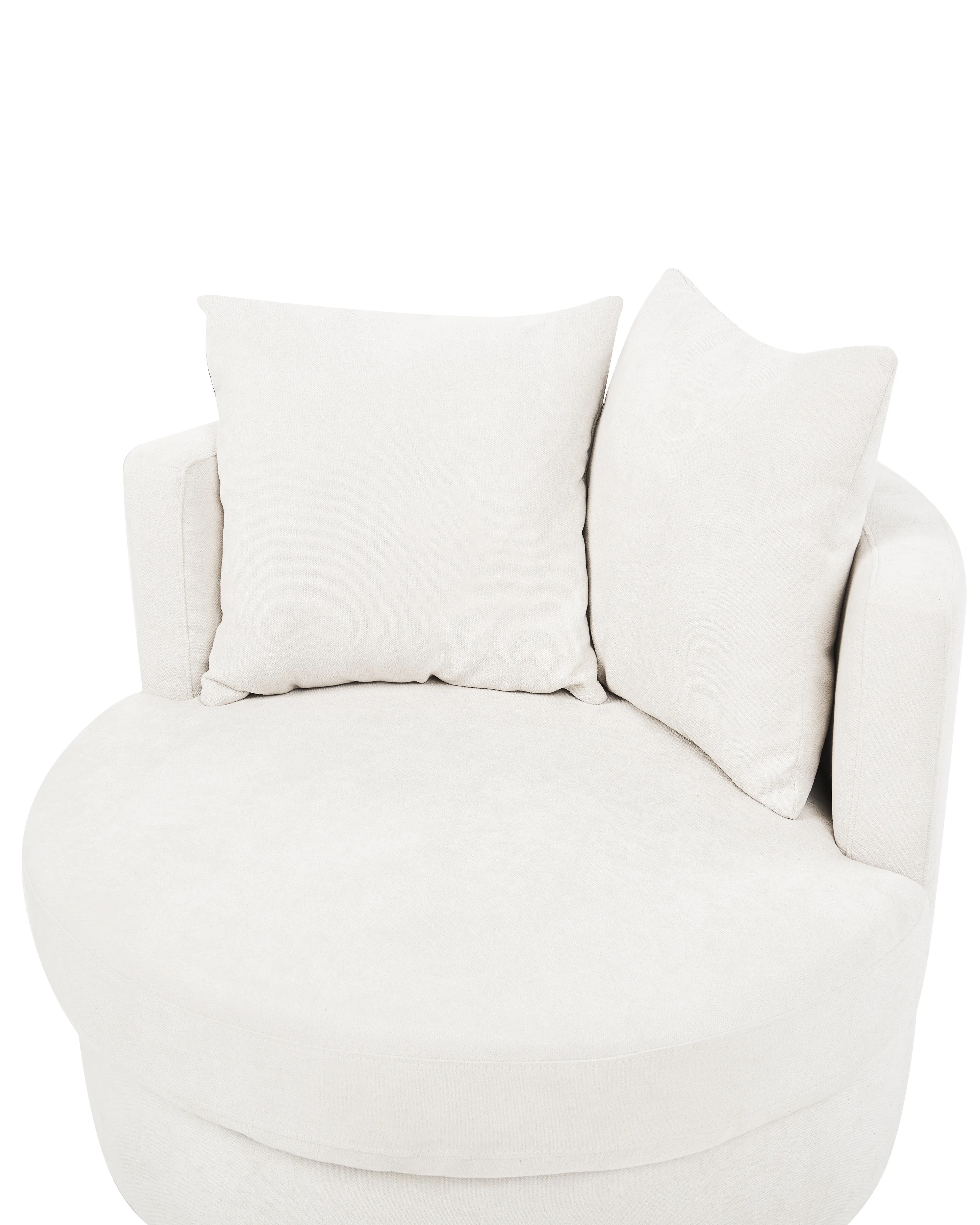 Draaifauteuil DALBY Stof Lichtbeige