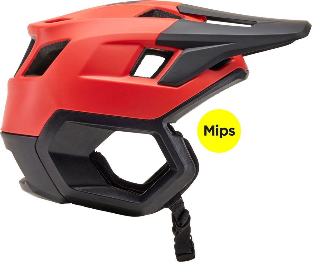 FOX Dropframe Cykelhjelm Med Mips Rød/Sort