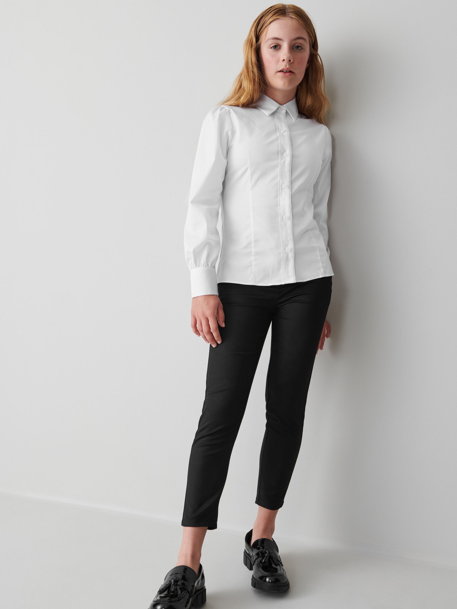 Clarks Fitted Long Sleeve School Shirt
