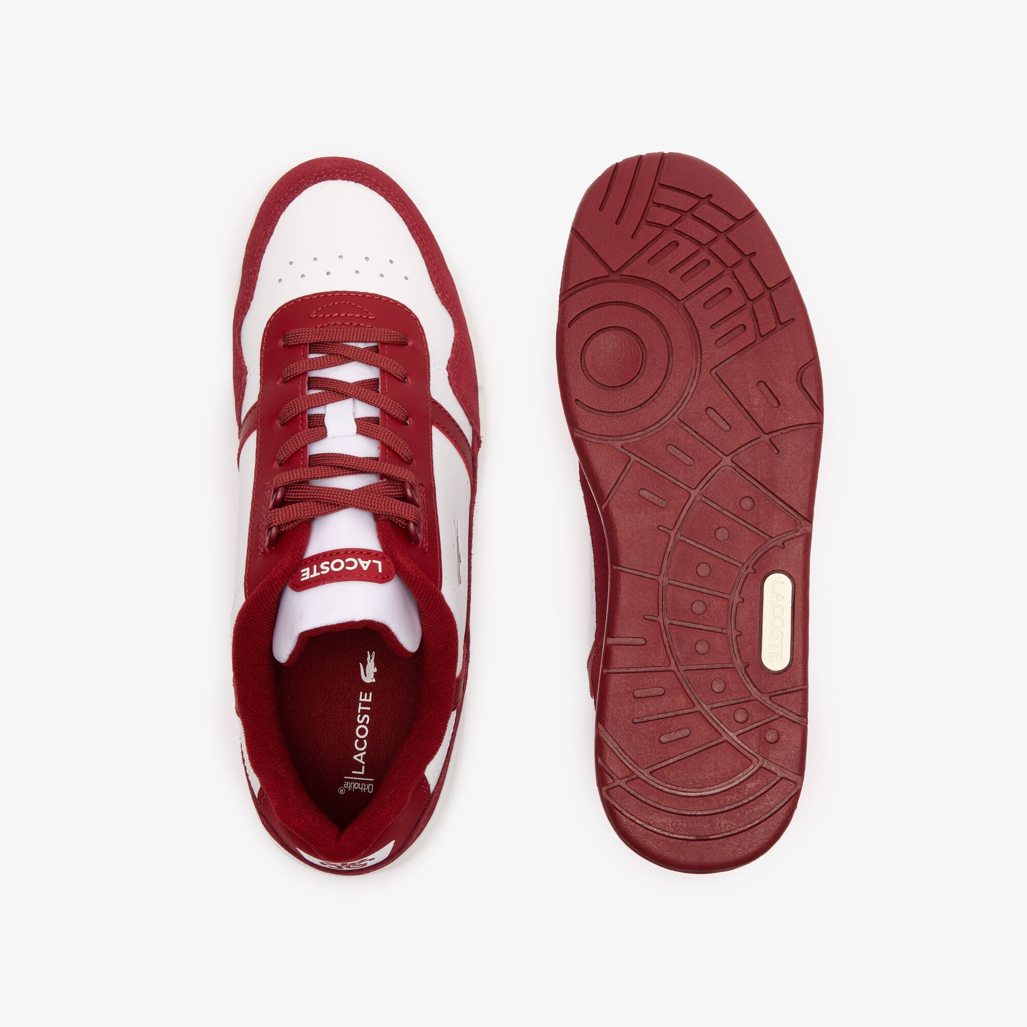 Sneakers T-Clip homme en cuir avec languette siglée Sneakers - Blanc - Lacoste - Homme