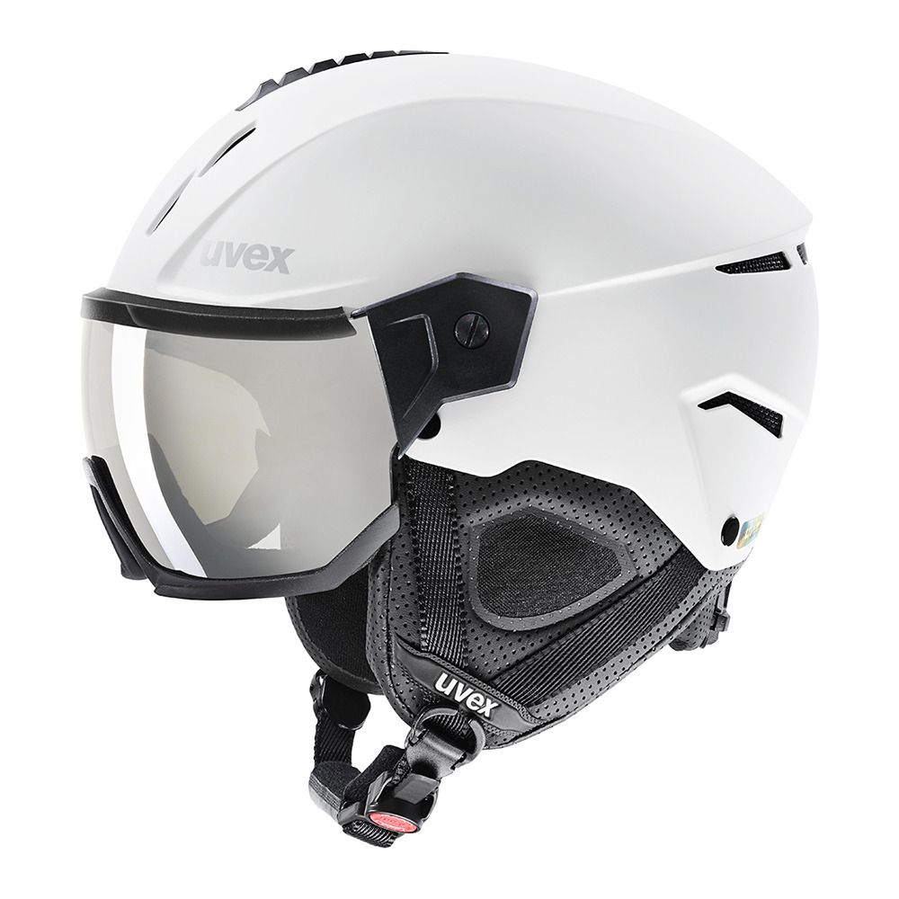 Uvex INSTINCT VISOR - Casque ski white black mat
