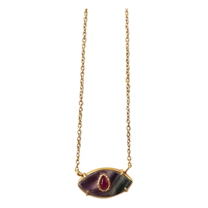 Bohemian Rhapsodie Paris Collier Ayin Fluorite | Bordeaux
