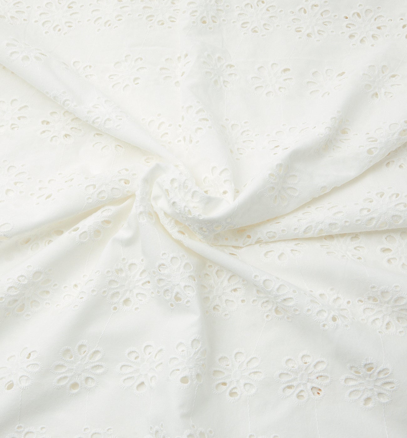 Coupon 3 m broderie anglaise - Ecru