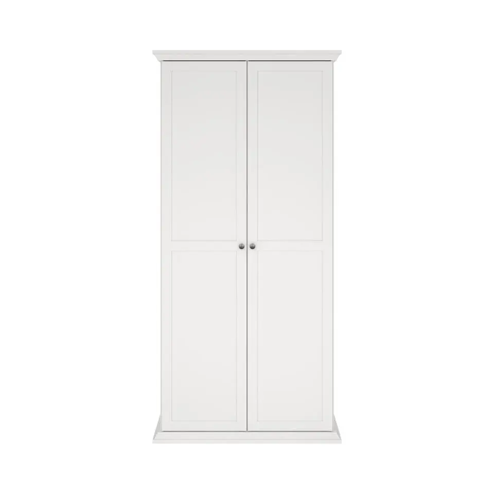 Hioshop North kledingkast 2 deuren wit