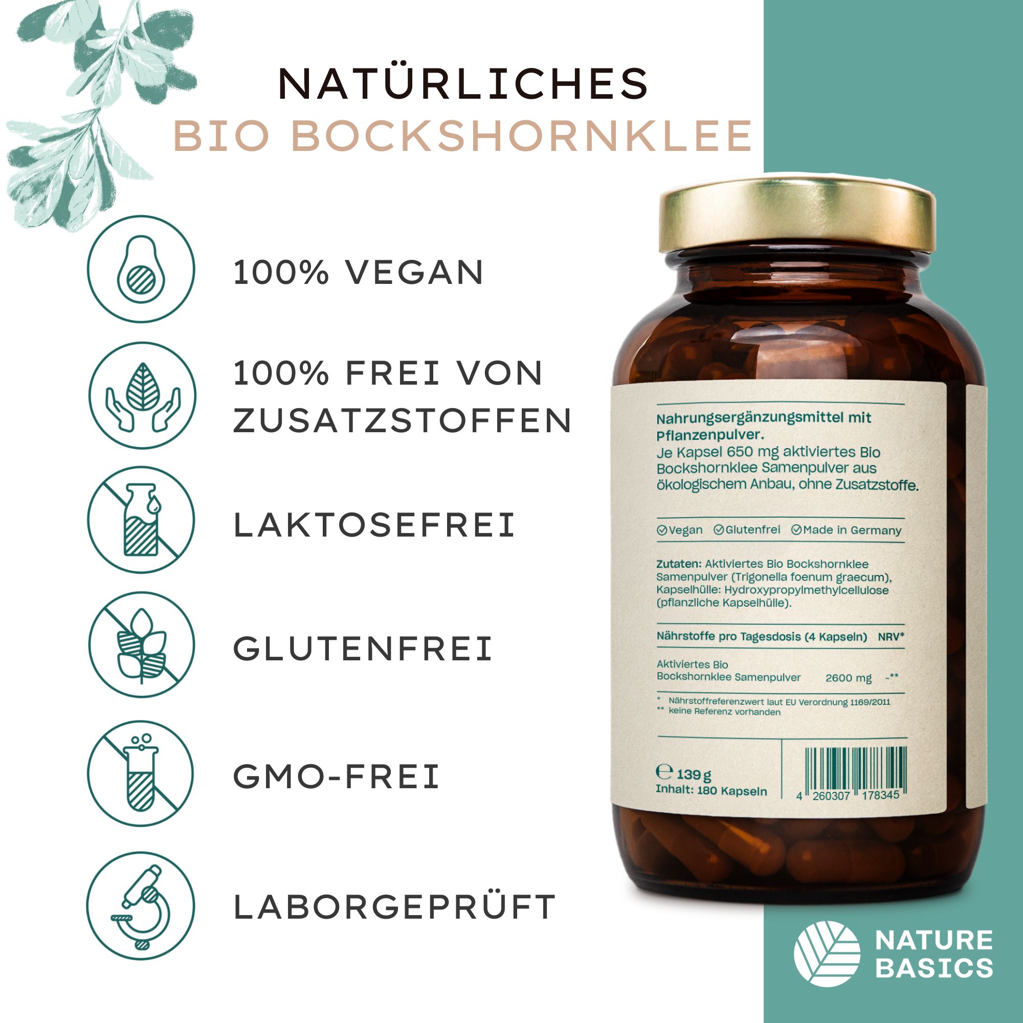 Nature Basics Bio Bockshornklee
