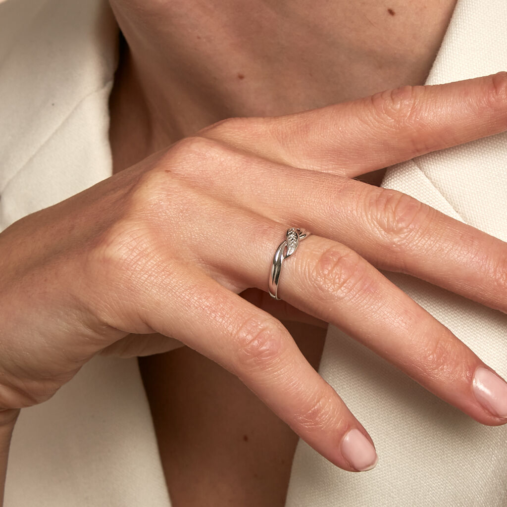 Bague Amayas Or Blanc Diamant