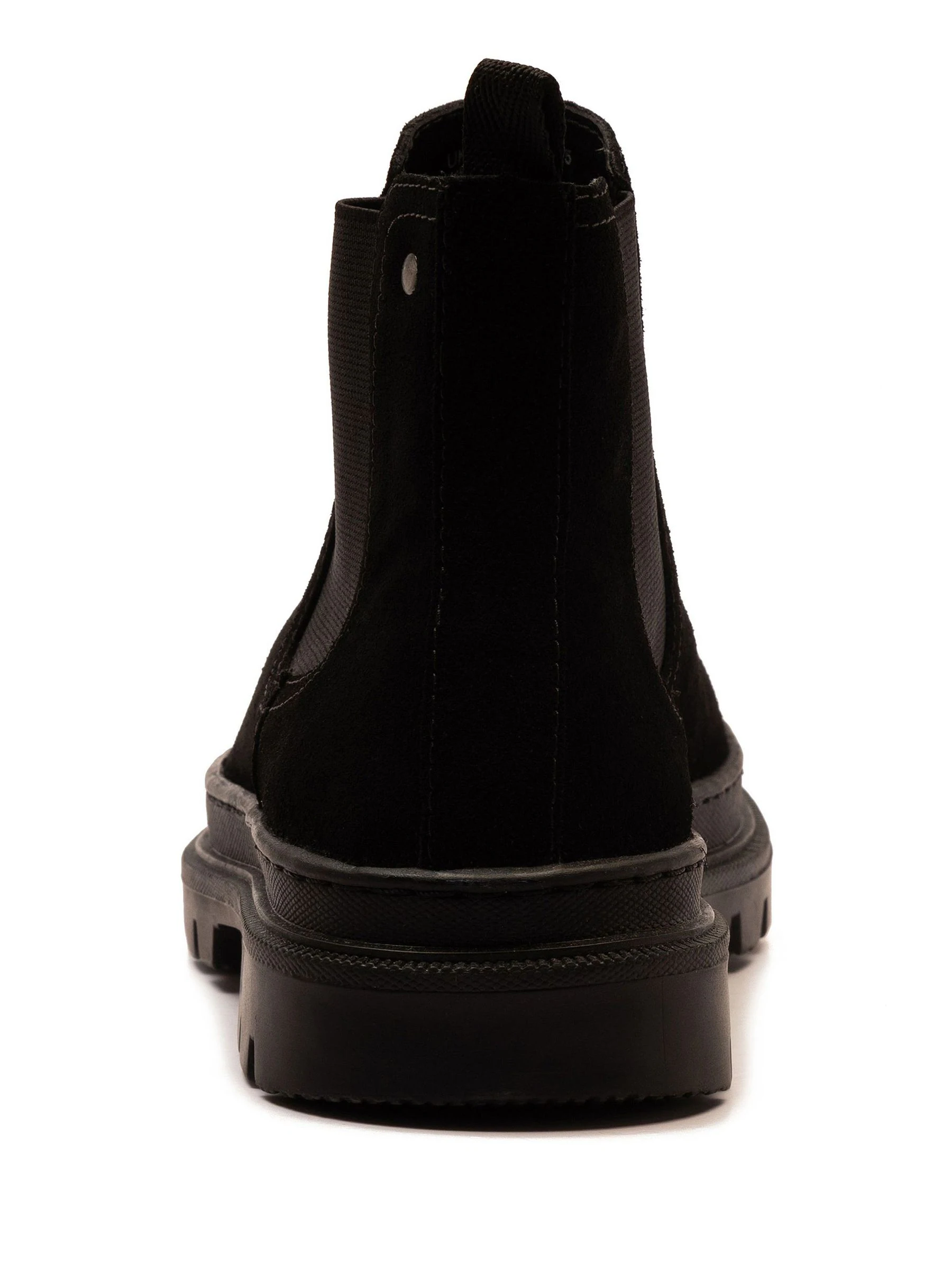 Zwart - Off The Hook Harrison Suede Leather Formal Chelsea Boots