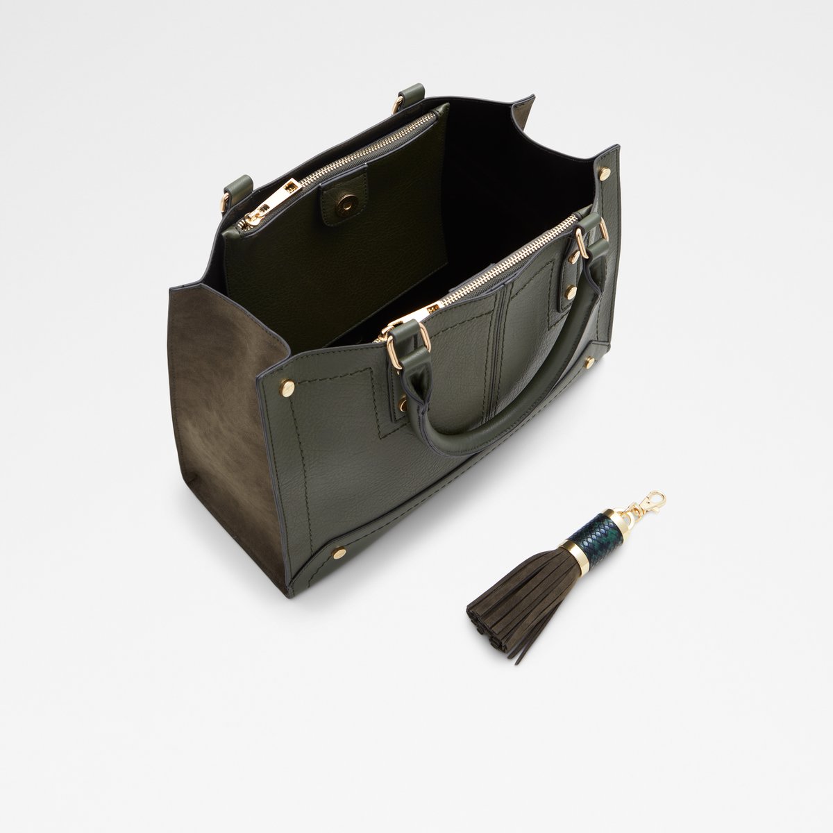 Etnax Khaki Women Tote Bags