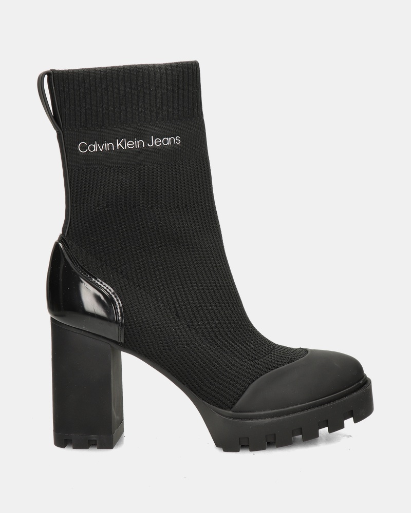 Calvin Klein Platform Knit Rits- & gesloten boots  - zwart