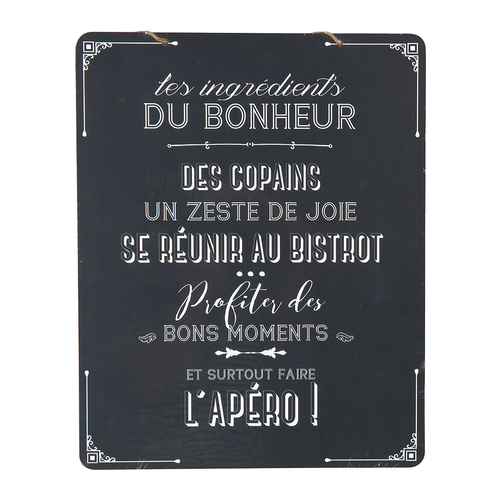 Plaque déco bois à suspendre 50x40cm