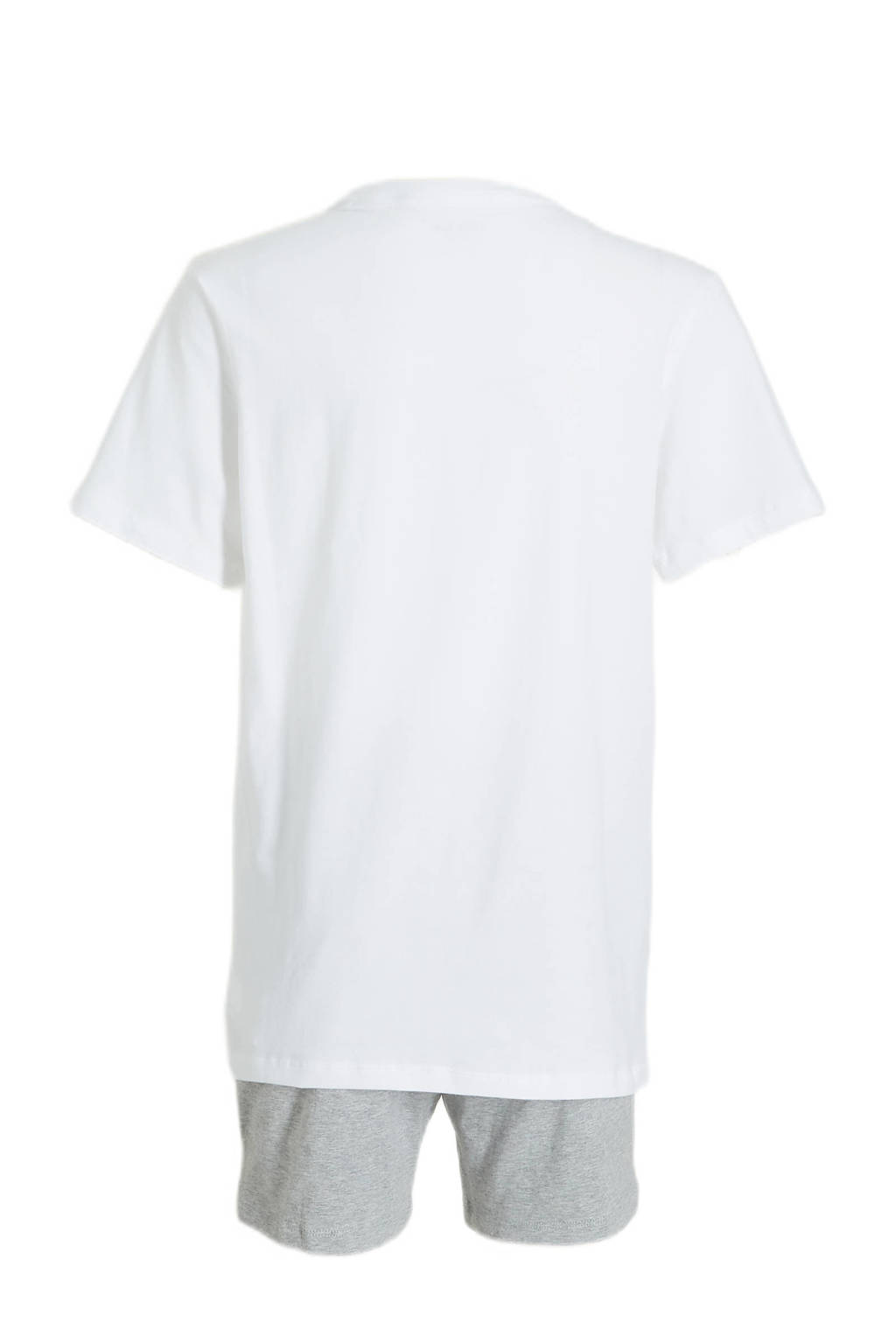 Calvin Klein shortama grijs melange/wit