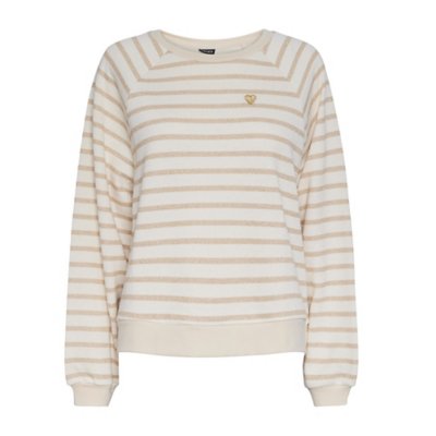 Sweatshirt femme Pcgreta Emb Lurex Bc Fc PIECES