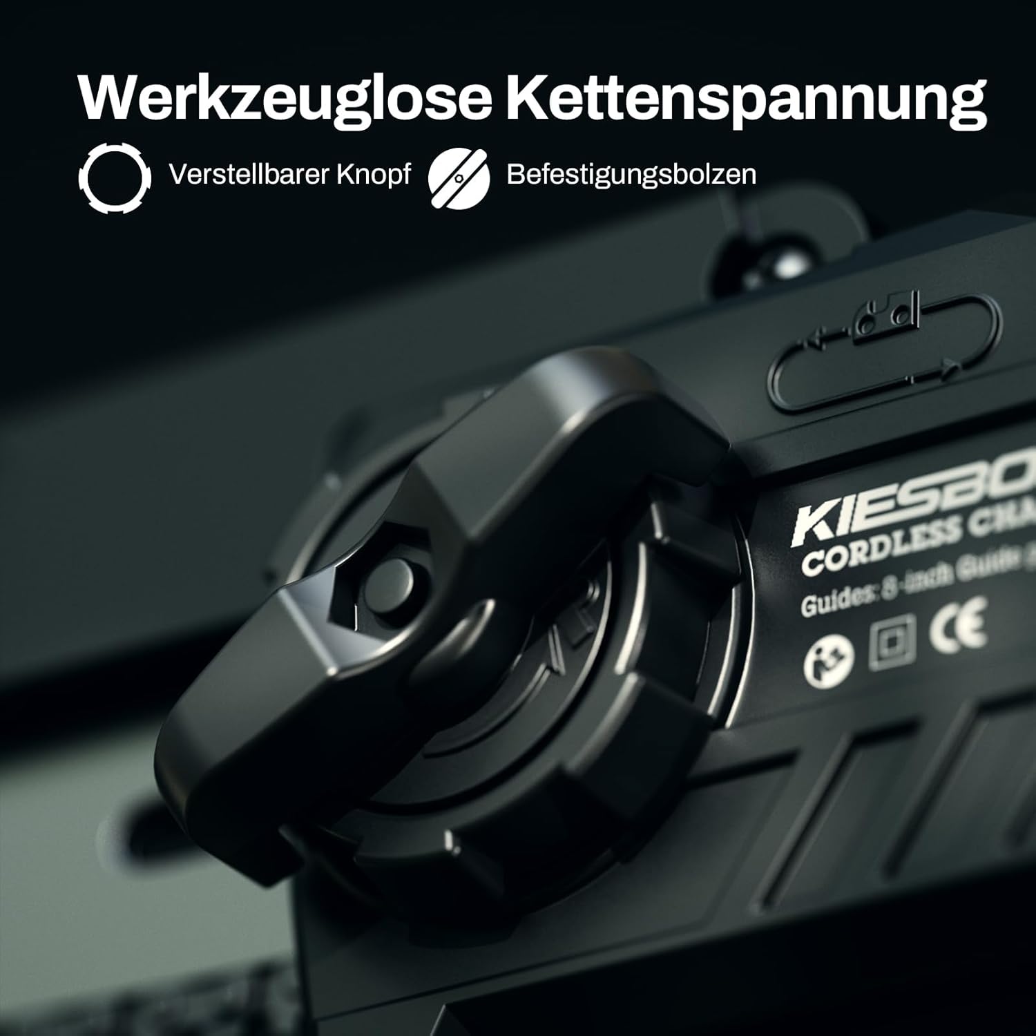 Akku-Kettensäge, 8 Zoll mini kettensäge mit Kettenschmiersystem(Lithium-Ionen 21V, Bürstenloser Elektromotor, 2 Akkus 4000mAh, 2 Ketten) Batteriebetrieben