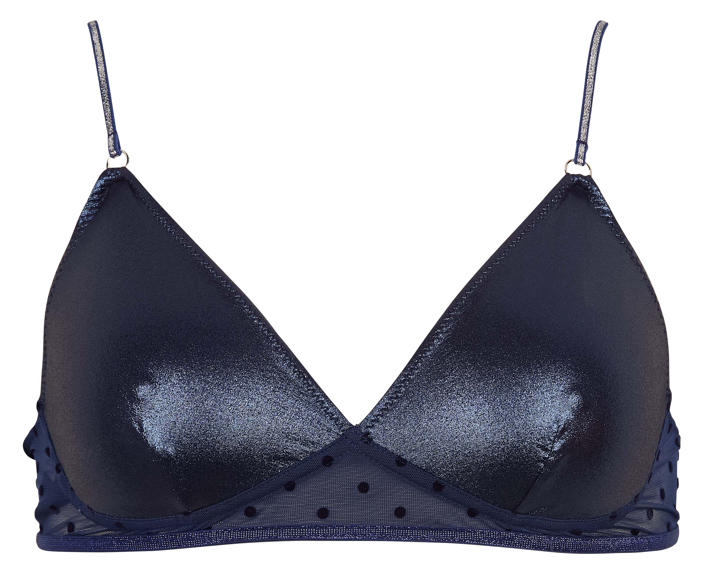 POPPY - Soutien gorge métallisé| Bleu