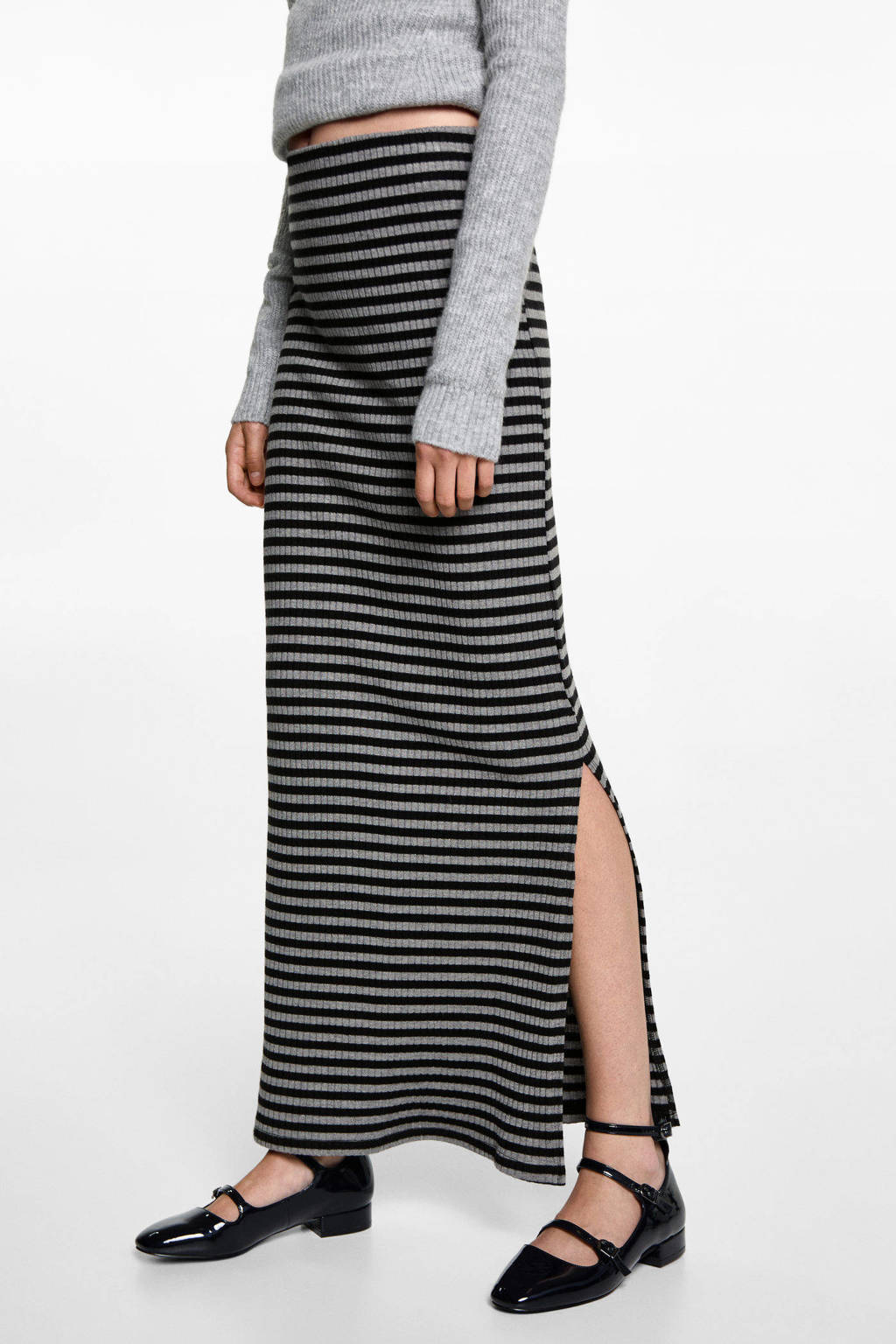 MANGO TEEN maxi rok grijs