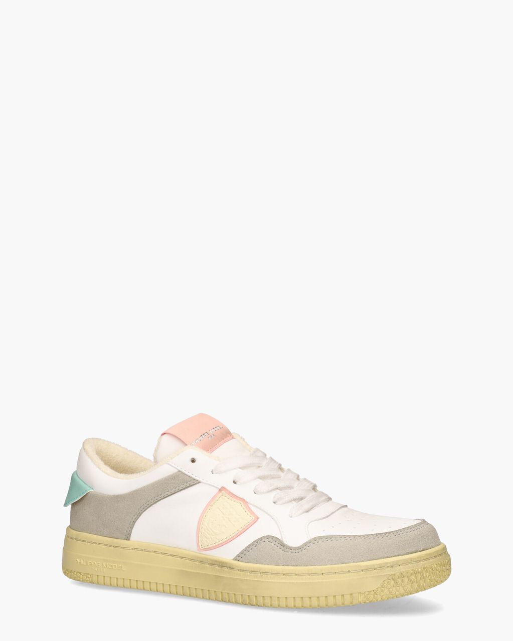 Philippe Model Lyon Recycle Mixage Wit/Multicolor Damessneakers