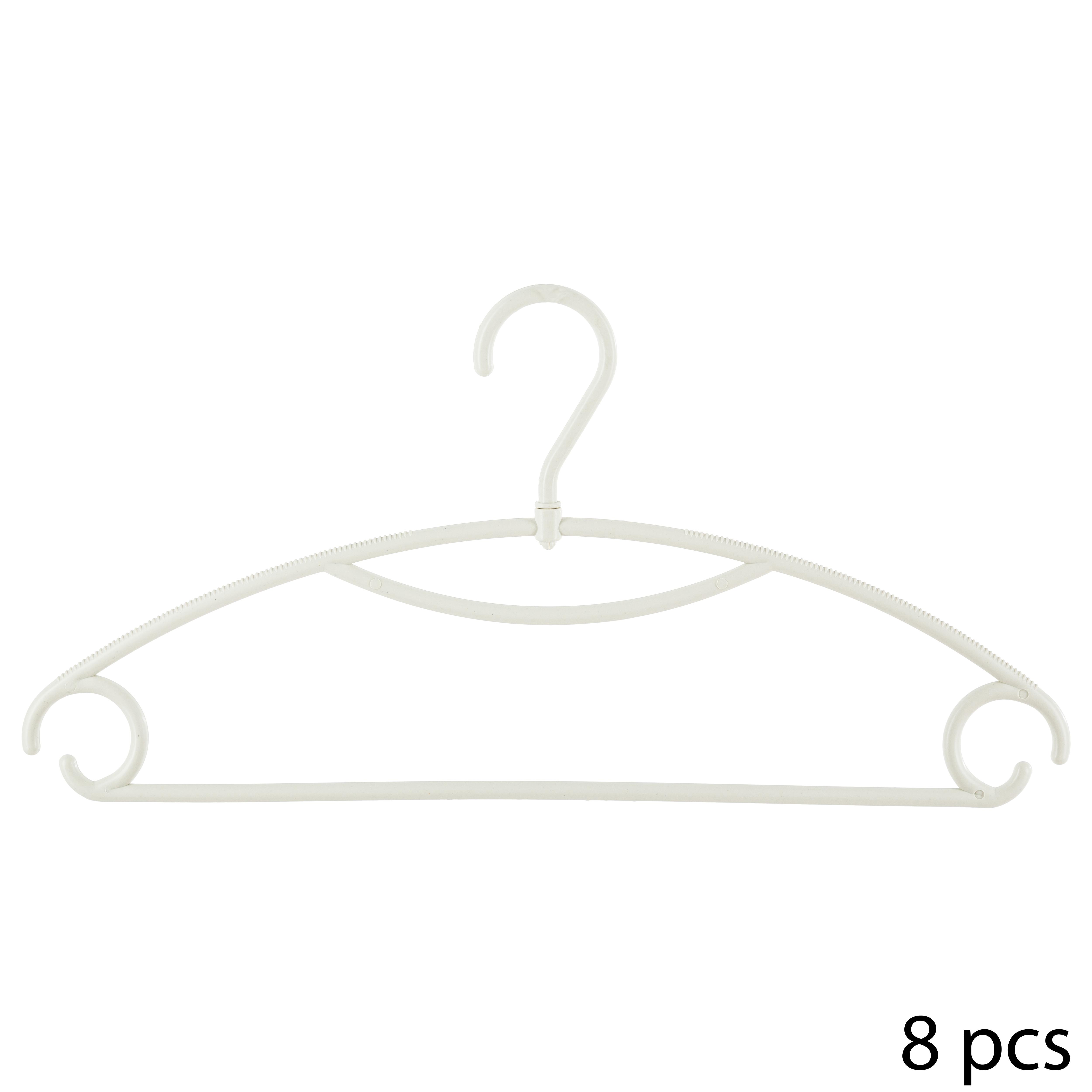 CINTRE PLASTIQUE TETE ROTATIVE X8 PIECES