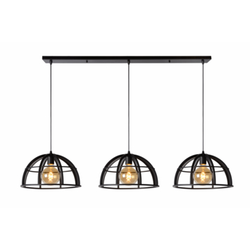 Lucide hanglamp Dikra zwart Ø40 cm