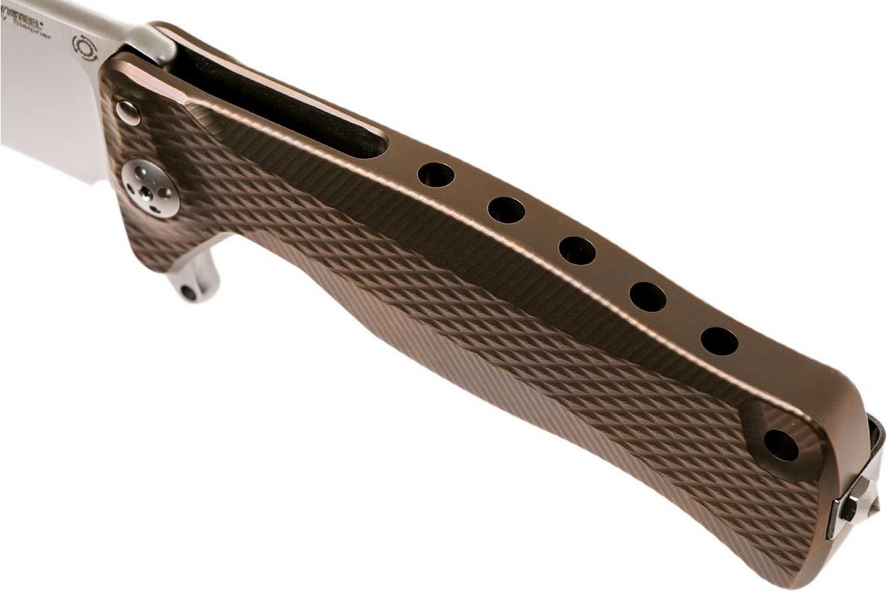 LionSteel SR11 Titanium Bronze, satin blade, SR11 B zakmes