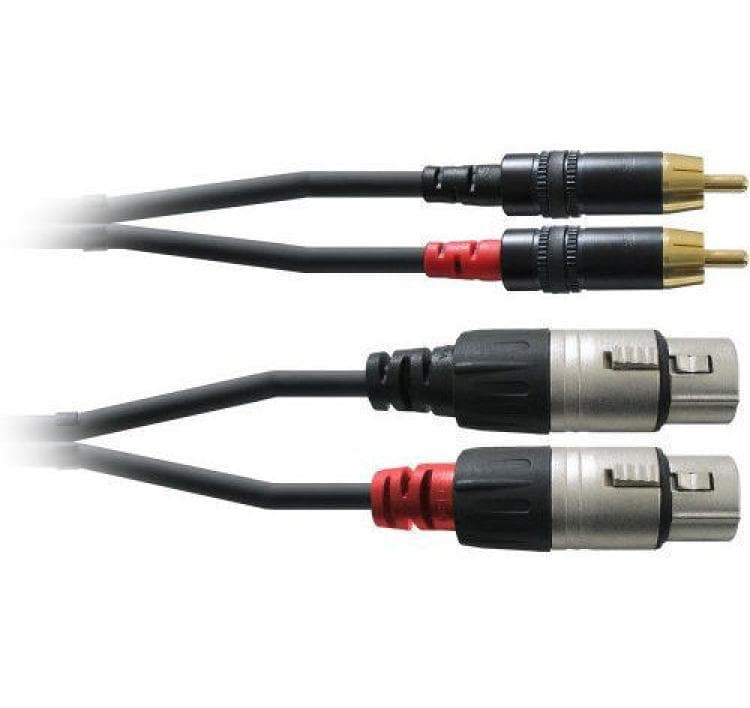 Audio-Kabel CFU 3 FC Cinch - XLR 3 mZwillingskabel