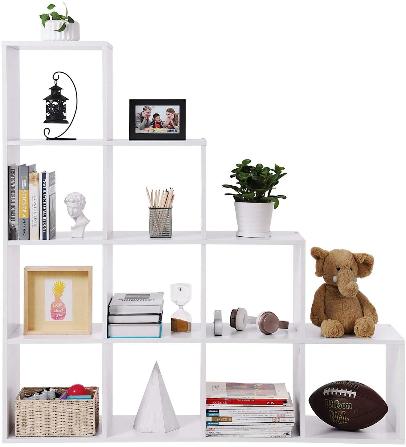 Boekenkast met 10 kubussen - Indusign Bruin