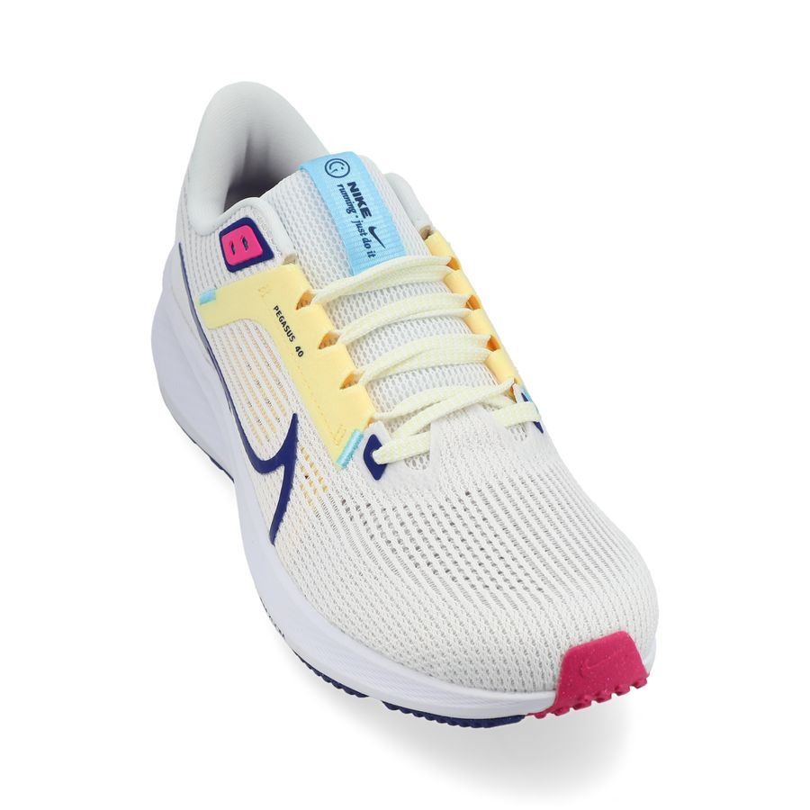 Nike Chaussures de Running Air Zoom Pegasus 40 - Blanc/Bleu Marine/Blanc Femme