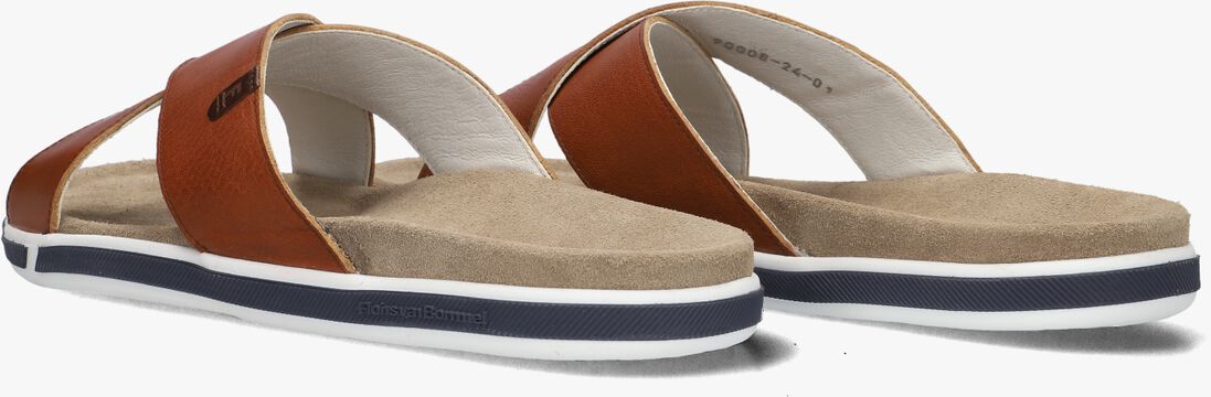 FLORIS VAN BOMMEL cognac floris van bommel slippers sfm-90008