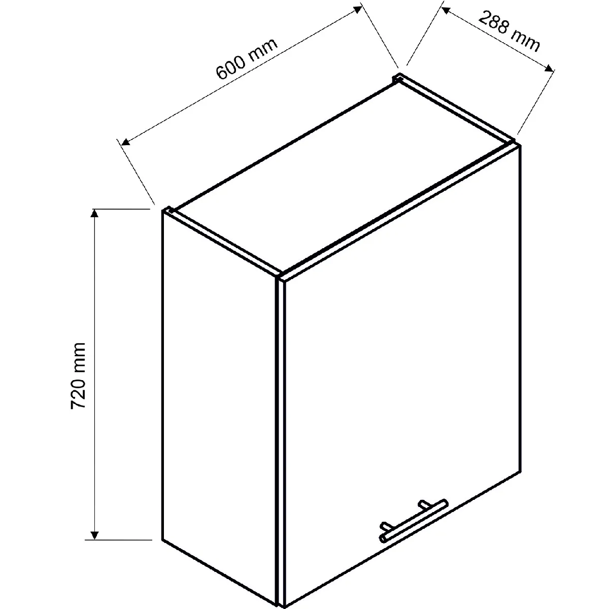 Pegane Meuble haut de cuisine Blanc