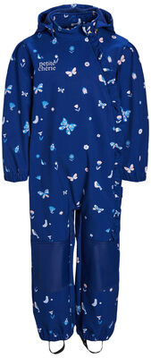 Petite Chérie Atelier Julie Softshelldress, Butterflies and Flowers Medieval Blue
