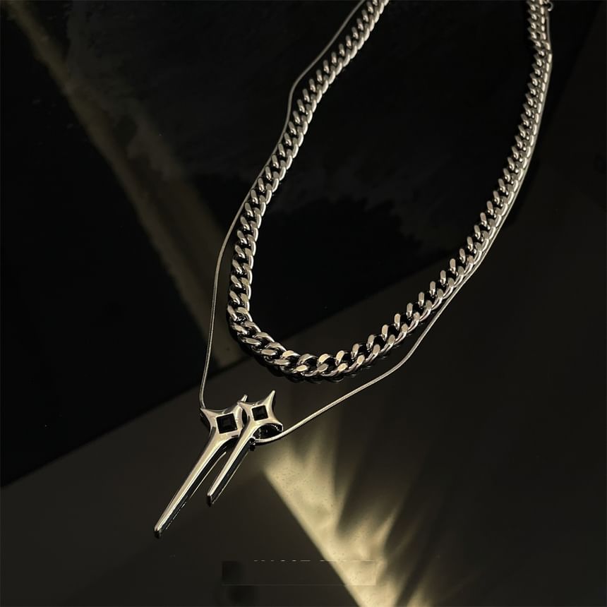 Lilafey - Stervormige hanger met gelaagde legering
