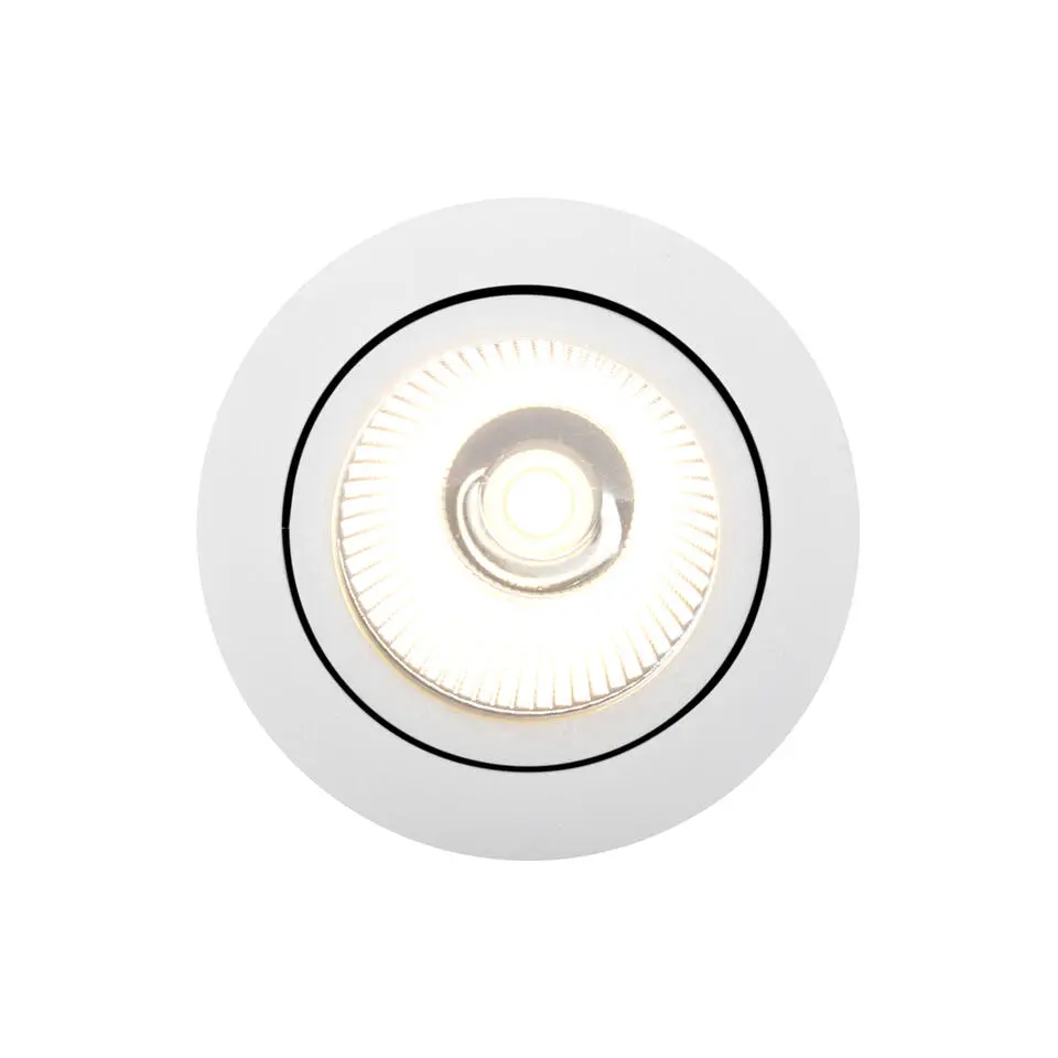 Qazqa professional inbouwspots gaius wit geïntegreerde led