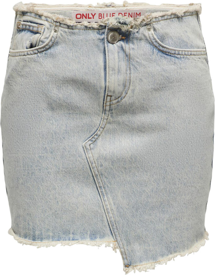 ONLY ONLKHLOE REG RW RED DNM SKIRT CRO Light blue denim