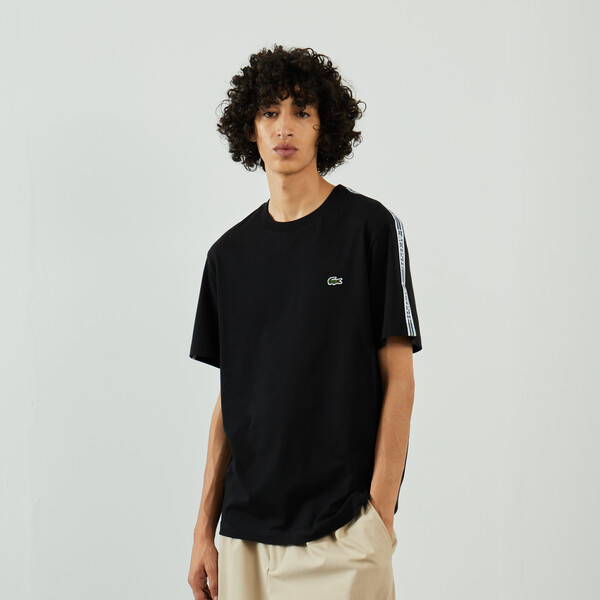 LACOSTE TEE SHIRT TURTLE NECK SMALL LOGO