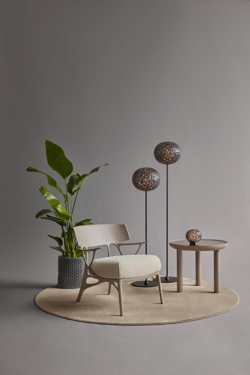 Kartell A.I. fauteuil grijs/wit