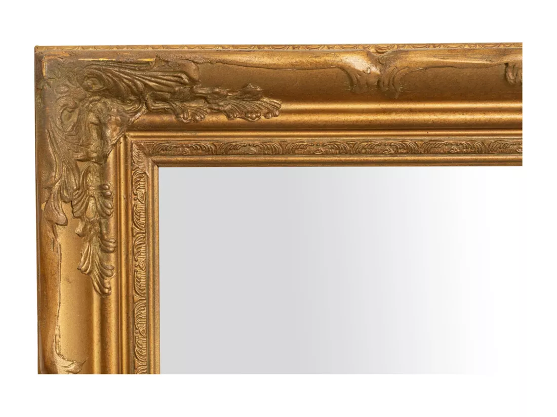 Miroir suspendu Baroque - Bois - 64x74 cm