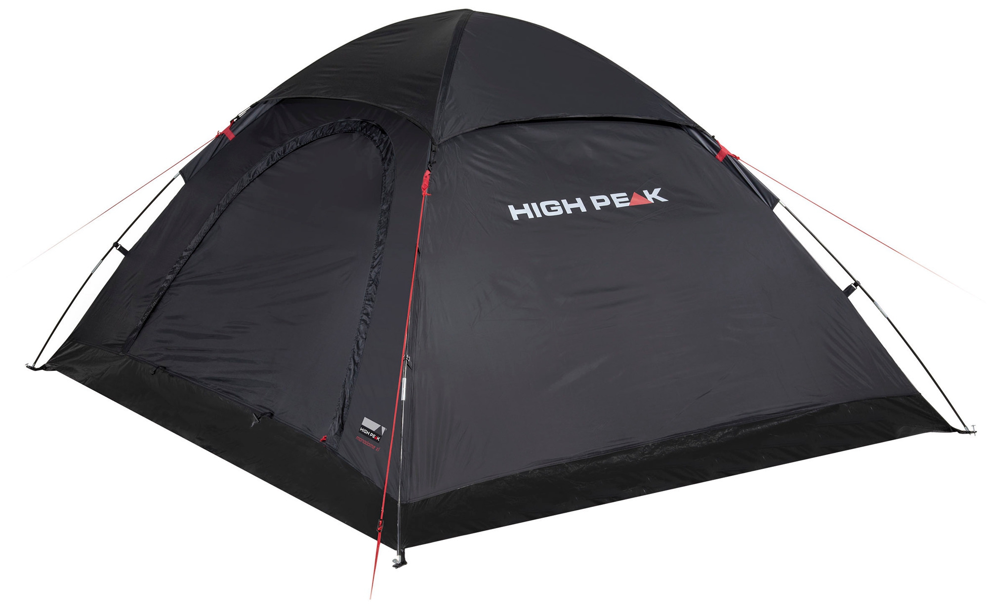 High Peak Monodome XL freistehendes Einfachdach Kuppelzelt schwarz für 4 Personen