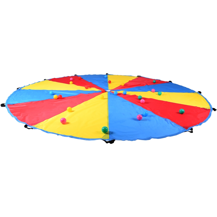 knorr toys® Schwungtuch Up and downinkl. 25 balls; Ø ca. 305 cm; 12 Griffe rot
