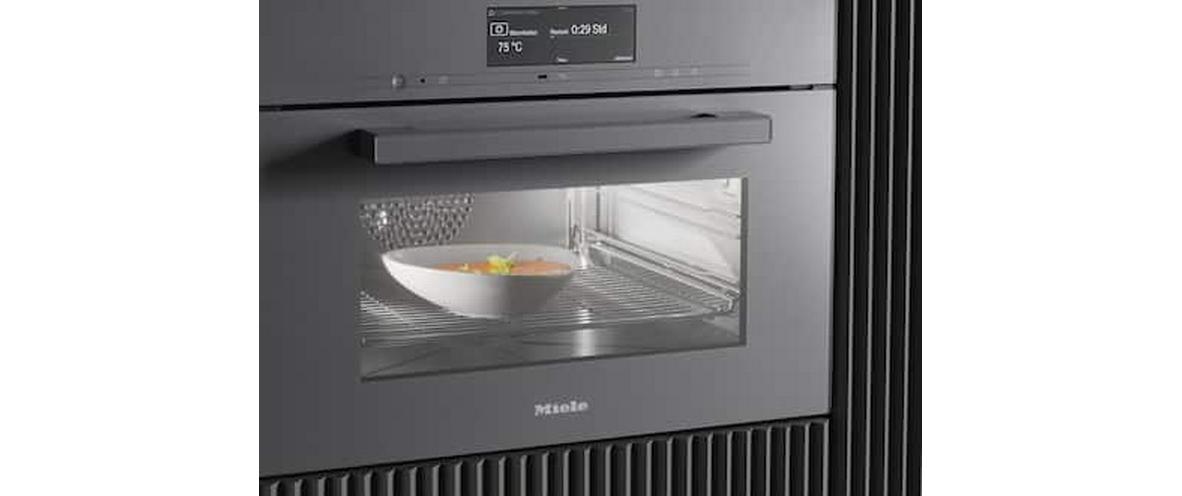 Einbaubackofen DGC 7840 HC Pro Grau A+<br>Kompakt-Dampfbackofen