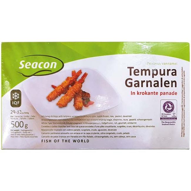 Seacon Bevroren Tempura Garnalen in krokante panade (29-33pc) 500g