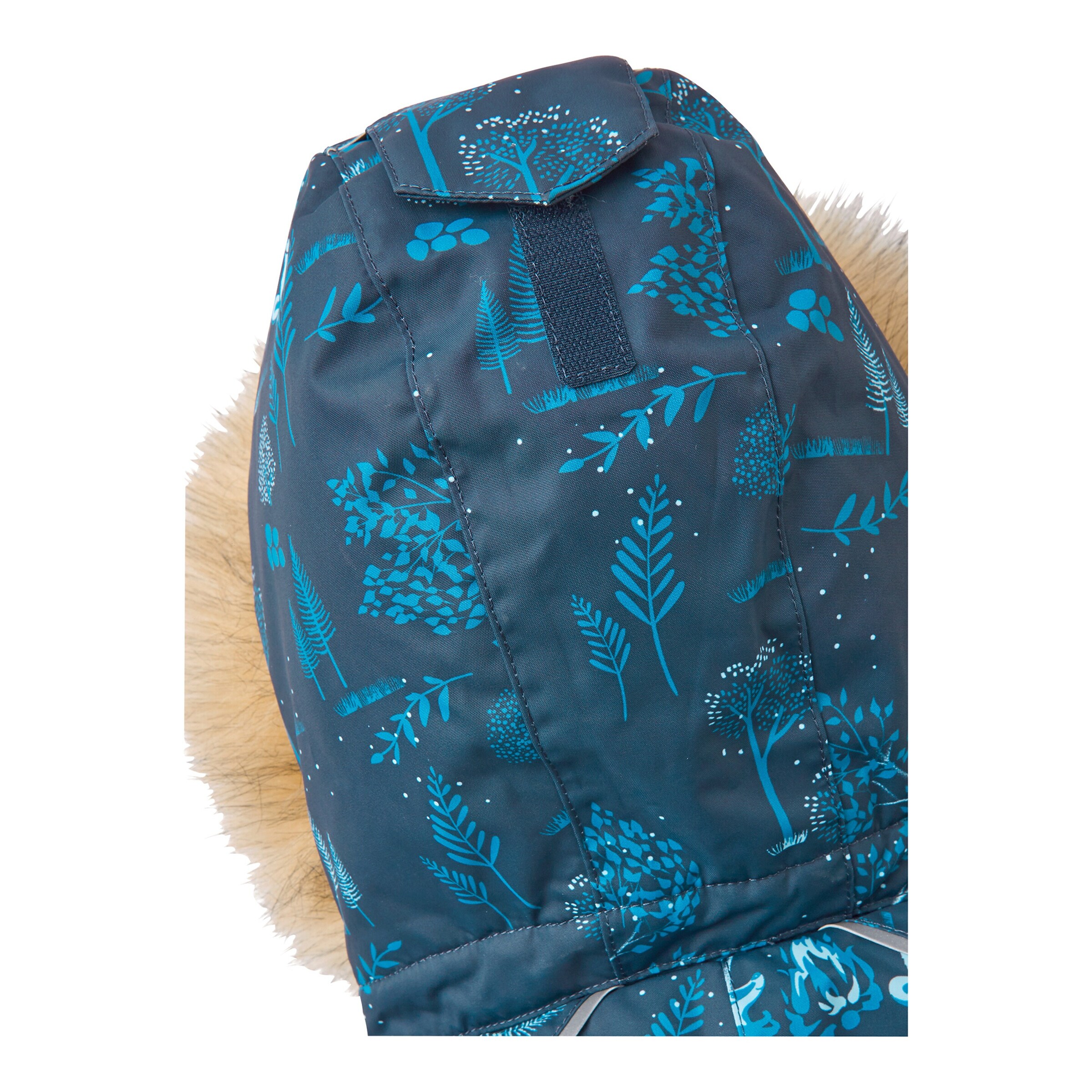 Reima Schneeoverall Kapuze mit Fake Fur marine