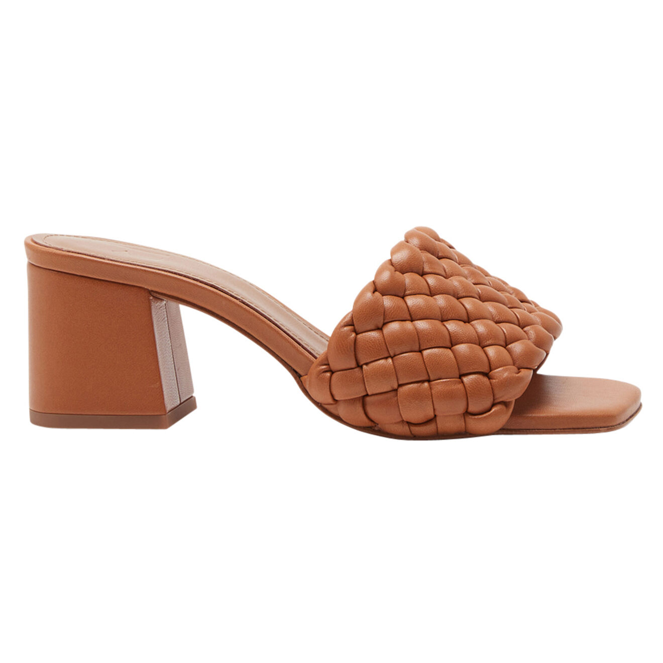 Flattered Mules en Cuir Odessa cognac - Talon 5.5 cm