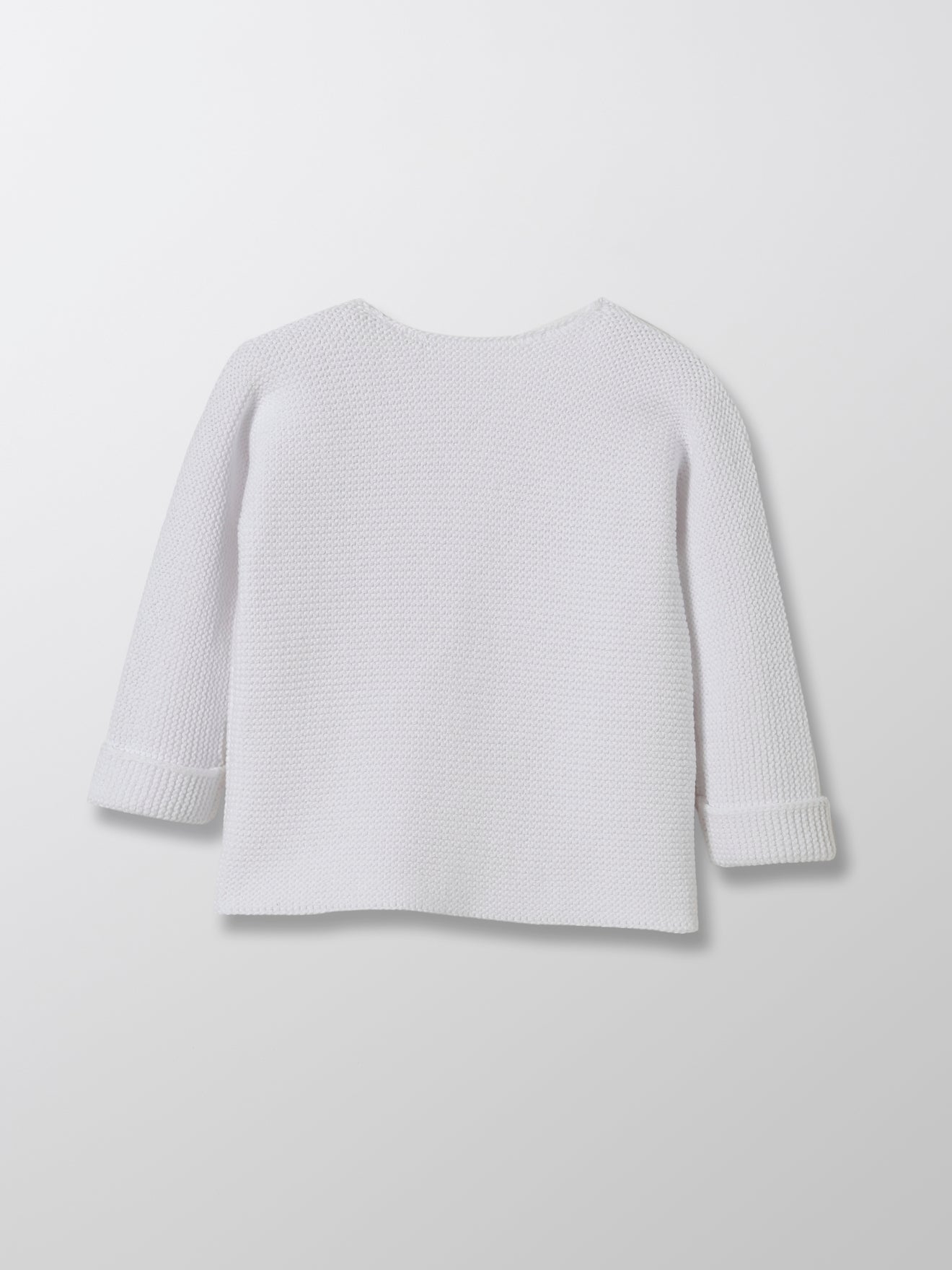 Cardigan Bébé point mousse - Coton bio