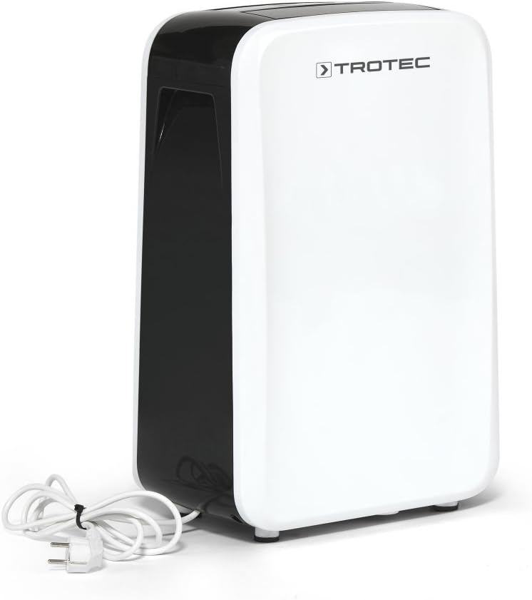 TROTEC Raumentfeuchter elektrisch TTK 71 E – Leistung 24 L/Tag – Fläche 50 m² / 125 m³ – Entfeuchtungsgerät mit Autoabschaltung