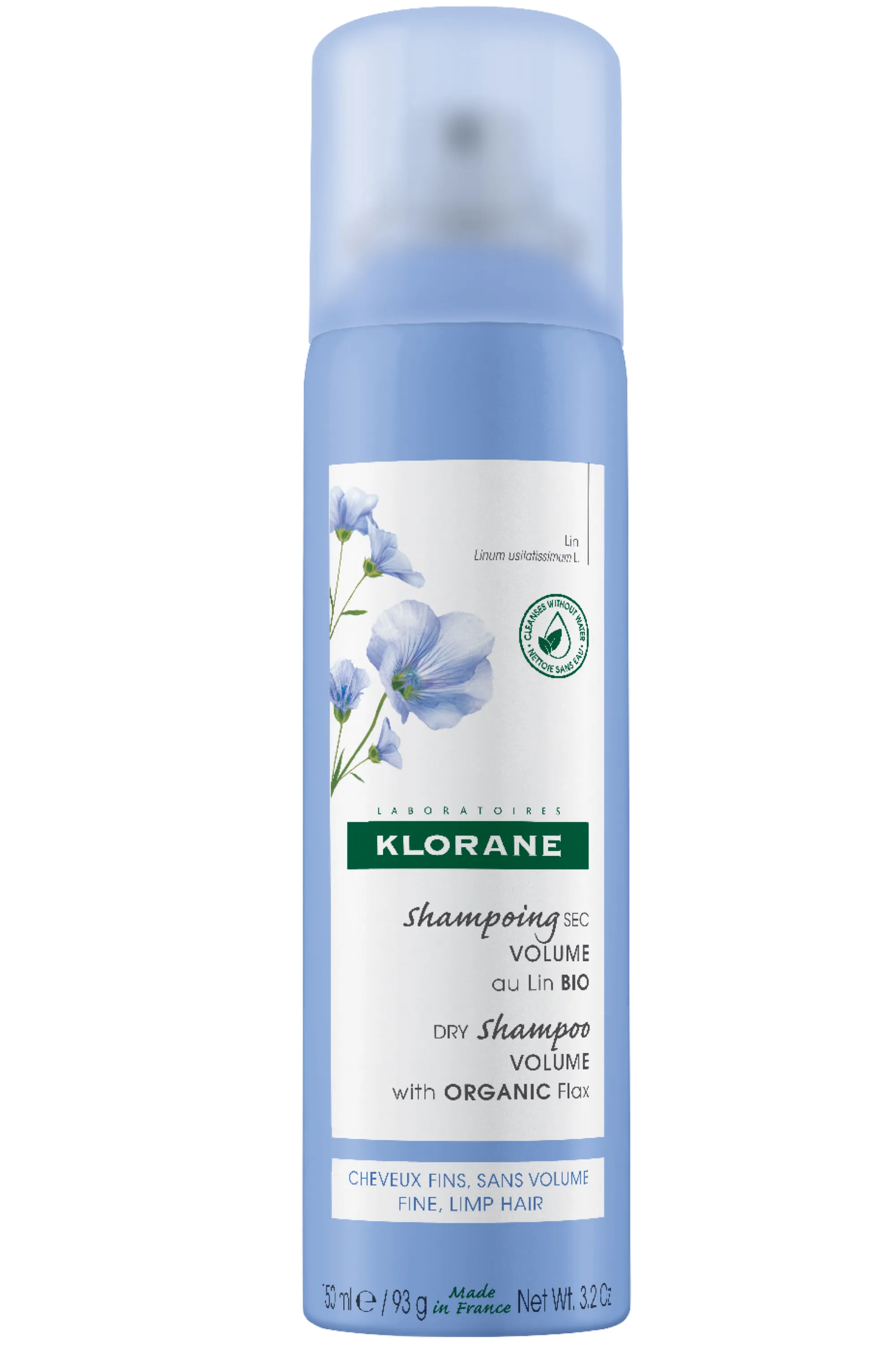 Klorane Shampoing sec volume au Lin bio-150 ml