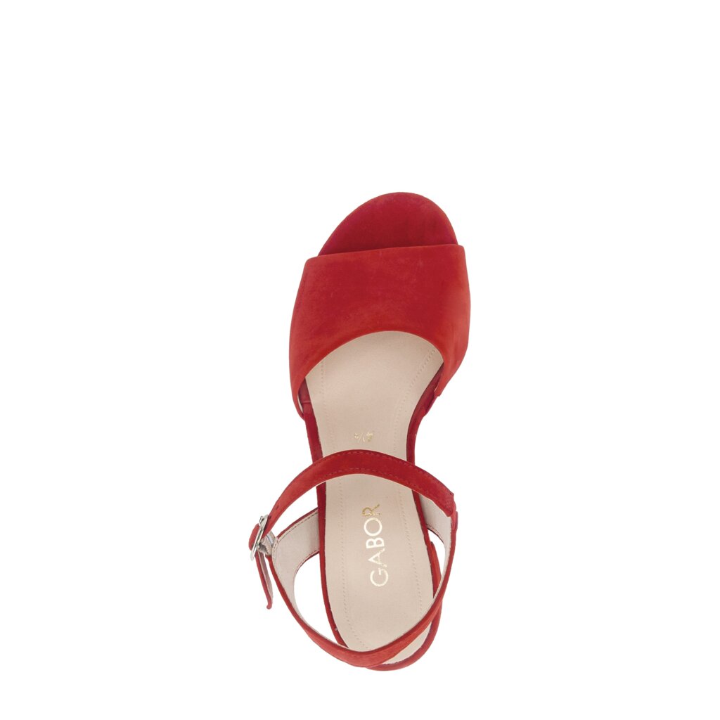 Sandal met riempjes rood