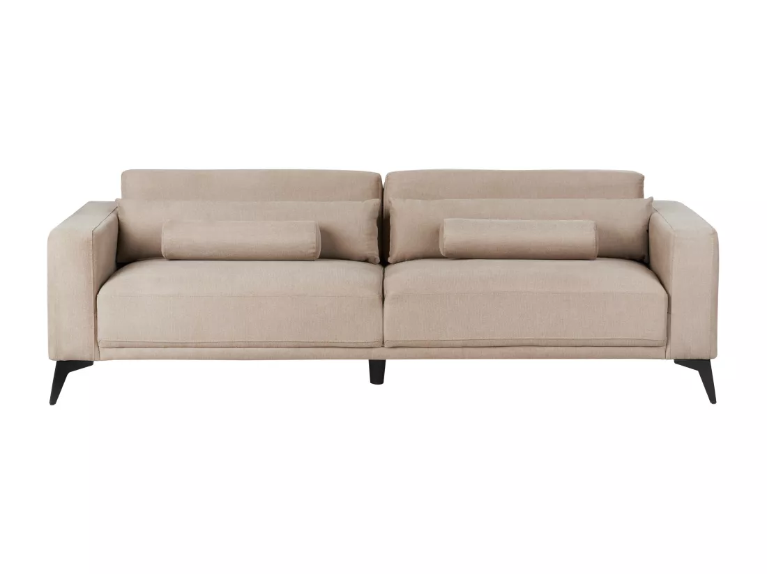 Canapé 3 places en tissu taupe ANGE